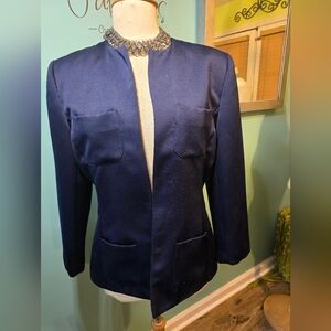 Timelessly Classic Vintage Lillie Rubin Navy Blazer